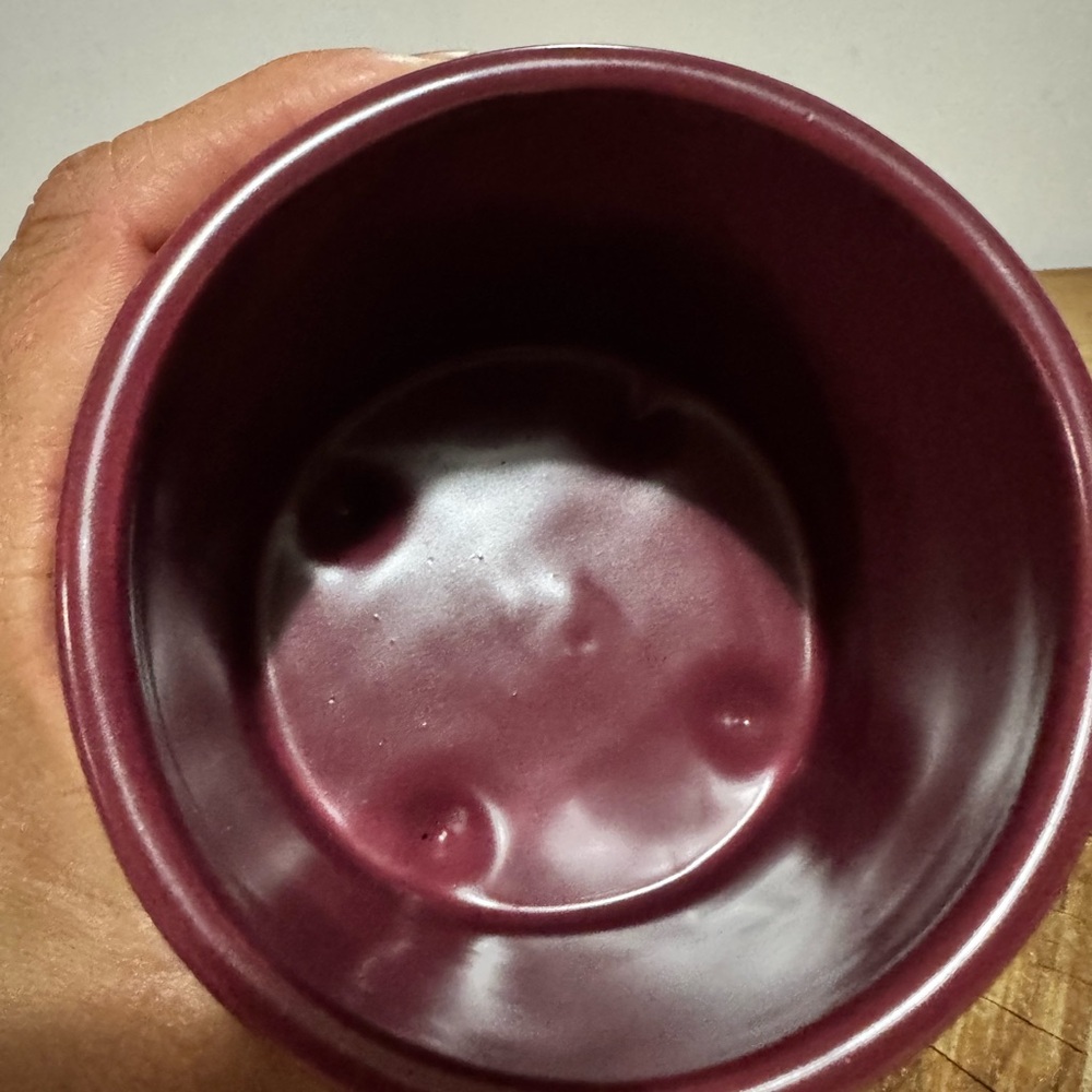 Rae Dunn Artisan Collection Ceramic Planter - Plum - Picture 3 of 3